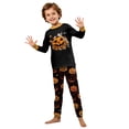 thumbnail image 2 of Anmrize Pyjamas Assortis pour la Famille, Ensemble de Sommeil d'Halloween, Grand Fantôme Citrouille Imprimé sur la Poitrine Citrouille Partout Ensemble de Pyjamas Assortis pour la Famille, Manches Longues Col Ras du Cou Ensemble de Détente 2 Pcs, 9 Ans, 2 of 8