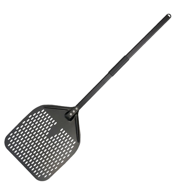 Pala para pizza de aleación de aluminio, ligera, herramienta para hornear pizza casera Mango negro