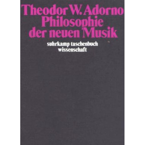 Pre-Owned Philosophie der neuen Musik. (Unknown) 3518278398 9783518278390