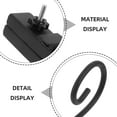 thumbnail image 3 of OULII Deck Railing Container Holder Metal Hanging Flower Pot Rack Black Iron 1 Set for Gardeners, 3 of 8
