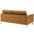 thumbnail image 3 of Modway EEI-3388 Loft Tufted Button Faux Leather Upholstered Loveseat in Silver Tan, 3 of 5