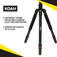 thumbnail image 5 of KOAH Perihelion Professional 5' Camera Tripod with 360-Degree Ball Head, 5 of 9