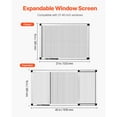 thumbnail image 2 of KFFKFF Adjustable Window Screen, 15" H x 21" - 40" W, Set of 2 Expandable Screens with Sturdy Aluminum Frame and Durable Mesh, Horizontal or Vertical Installation Options for Residential Use, 2 of 9