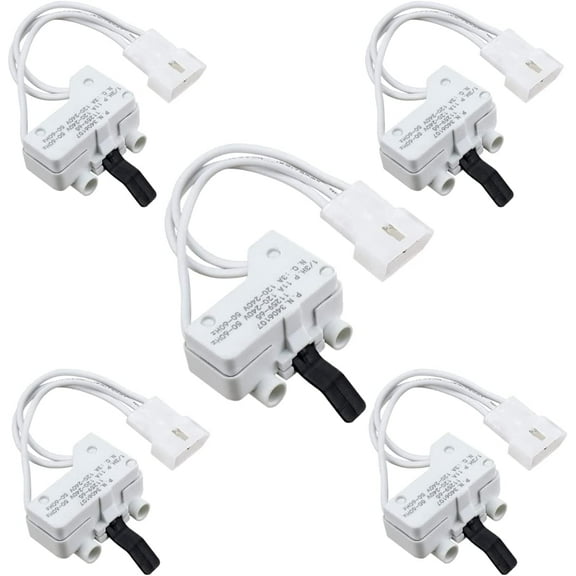Scaroo 3406107 Dryer Door Switch Compatible with Whirlpool 3406105 5-Pack
