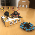thumbnail image 4 of Fidget Spinner Design Cool Jouet Fidget Gyroscope transformable Créatif Roulement à Chaîne Anti-Anxiété (Bleu), 4 of 6