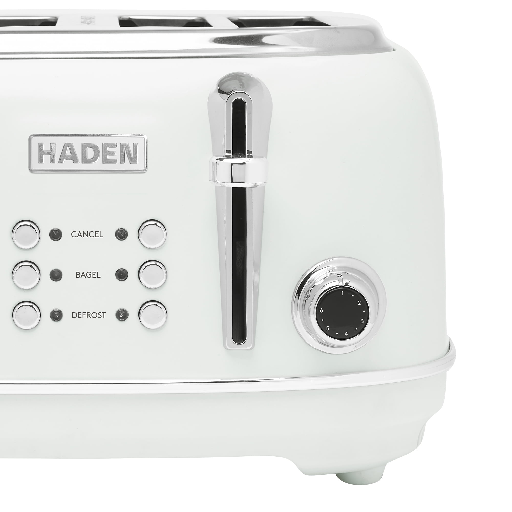 Haden Heritage 4-Slice Wide Slot Toaster, Ivory - 75013