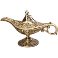 thumbnail image 3 of Feyarl Vintage Legend Lamp Magic Genie Wishing Light Pot Classic Costume Props Lamp Home Tabletop Decor Crafts Display Birthday Gift Wedding Christmas(Bronze), 3 of 8