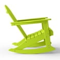 thumbnail image 3 of WestinTrends Malibu Outdoor Patio Porch Rocking Adirondack Chair, Lime, 3 of 12
