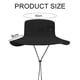 thumbnail image 2 of Sombrero de pescador con sombrilla de poliéster para hombre y mujer, gorro de ala grande impermeable resistente al desgaste para exteriores, 60cm de circunferencia, 2 of 5