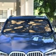 thumbnail image 4 of ALAZA 3d Butterflies-d10 Windshield Sun Shade Car Foldable Sun Visor Block UV Rays Protector 57"x31.5", 4 of 8