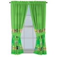 thumbnail image 1 of Cortinas de ventana Sunny Side Up Minecraft, 4 piezas, verdes para niños, 1 of 6