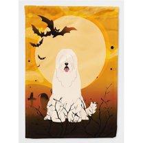 Caroline's Treasures BB4290CHF Halloween South Russian Sheepdog Flag Canvas House Size , Large, multicolor