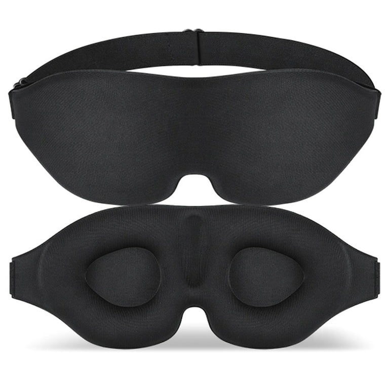 Deenee's 3D Sleep Mask for Women and Men, Eye Mask for Sleeping, Eye Cover  Blackout Masks, Weighted Sleeping Pad, Black Blindfold, Travel Accessories