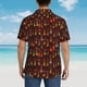 thumbnail image 4 of Fotbe Dancing African Women1 Camisa Hawaiana para Hombre Unisex – Camisa Casual de Verano con Botones de Manga Corta de Algodón y Lino,Large, 4 of 7