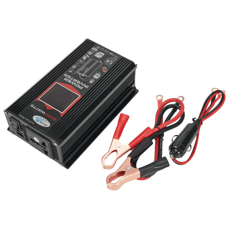 CHENGSI 500 Watt Pure Sine Wave Power Inverter DC 12V to AC 110V Converter, for Home, Car, Household Appliances, Electronic devices, Maximum Power Output of 6000W