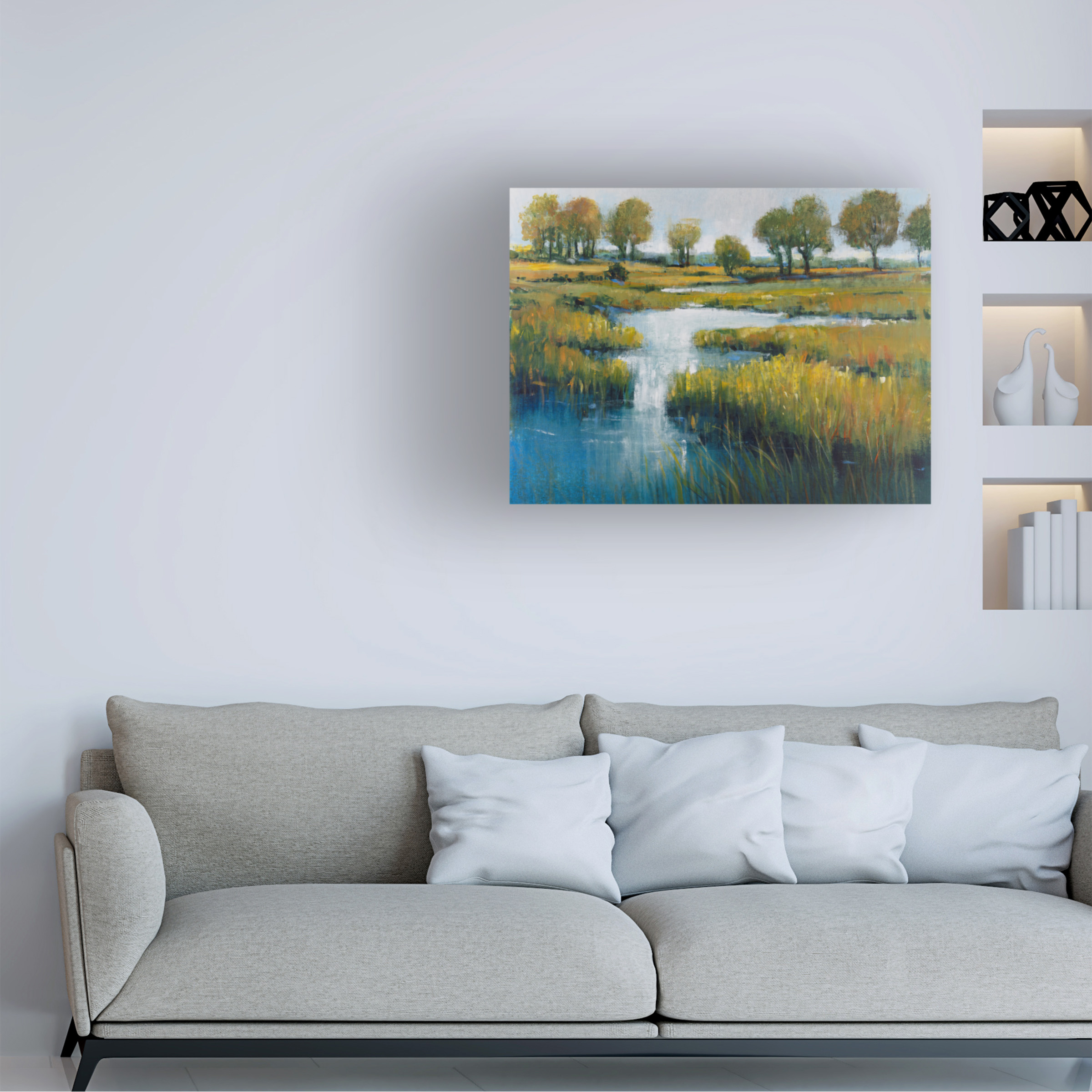 Tim OToole 'Marshland View III' Canvas Art