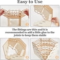 thumbnail image 5 of 1Pc 5-Layer 24-Hole Triangle Wooden Paint Rack Pigment Organizer Holder for Paint Tool Storage Antique White 19x27.5x17cm Inner Diameter: 0.6cm~2.6cm, 5 of 7
