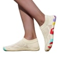 thumbnail image 4 of pwidon Barefoot Water Shoes for Women Breathable Knit Quick Dry Five Toe Minimalist Beach Swimming Pool Yoga Aqua Sock Footwear Beige 36, 4 of 5
