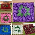 thumbnail image 4 of EFINNY 25Pcs Artificial Flowers Rose Realistic Looking Foam Fake Rose with Stem Flowers Gift Box for DIY Wedding Bouquets Party Home Flower Arrangement Decor Valentine's Day Mother's Day Birthday, 4 of 6