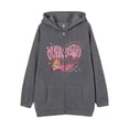 thumbnail image 4 of Sudadera con capucha estilo oscuro hip hop gótico Harajuku Y2k con cremallera para hombres y mujeres chaqueta Harajuku sudadera, 4 of 5