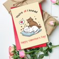 thumbnail image 4 of Tarjeta de San Valentín TQDaiker para Amantes de los Gatos con Sobre, 4 of 5