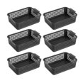 thumbnail image 2 of yotijay 6 Pieces Desktop Storage Baskets Paper Storage Baskets Containers Decor Cosmetic Black, 2 of 9