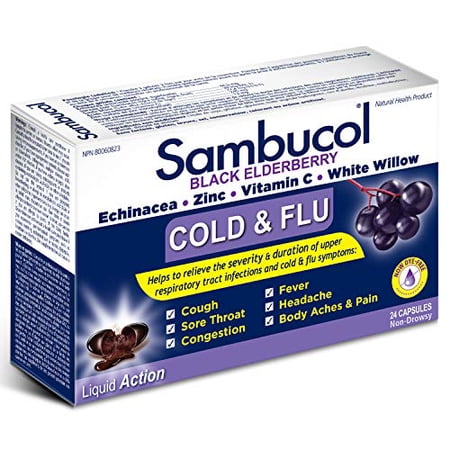 Sambucol Cold & Flu Capsules  24 Capsules