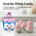 thumbnail image 6 of 1.2 Quart Penguin Electric Ice Cream Maker Machine for Kids – Best Countertop Ice Cream Machine for Homemade Soft Serve, Sorbet, Gelato, Frozen Yogurt, 6 of 9