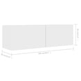 thumbnail image 4 of vidaXL 4 Piece TV Cabinet Set White Engineered Wood, 4 of 5