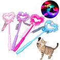 thumbnail image 1 of Cat Teaser Wand Interactive Heart Shape LED Light up Cat Teaser Toy Pet Cat Toy, 1 of 7