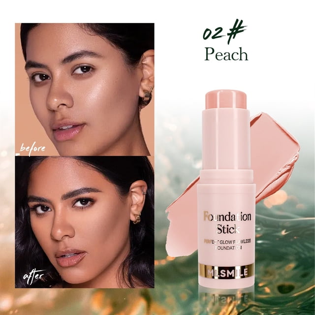 Pompotops Liquidation de Produits de Beauté, Cadeaux Beauté pour Femmes, Bâton de Fonds de Teint 6 Couleurs Imperméable et Résistant à la Sueur, Correcteur Réparateur Éclaircissant, Fonds de Teint Mates Transparents Légers Liquides