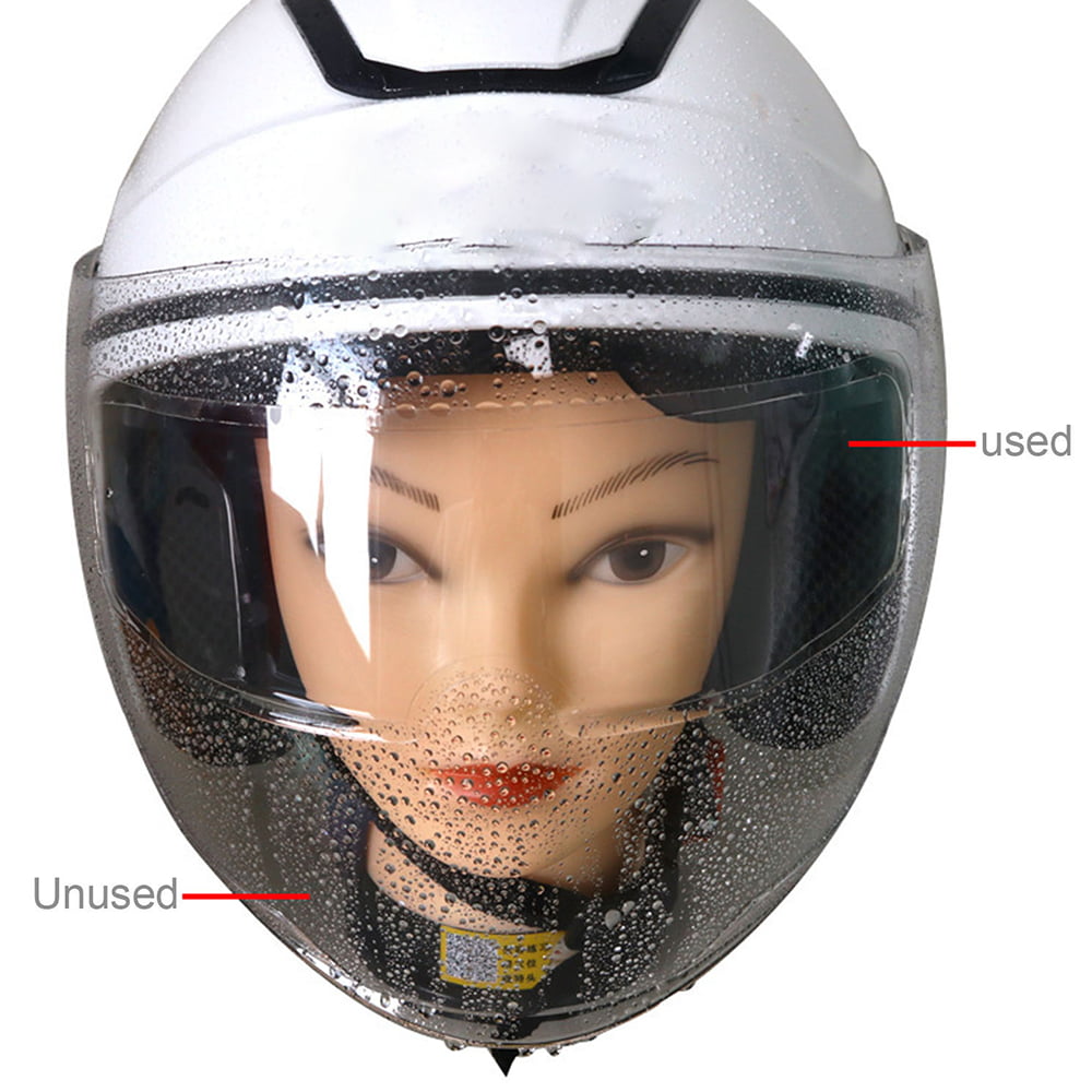 1*Universal Clear Anti-Fog/Rain Motorcycle Helmet Lens Resistant Films Film F7J8 