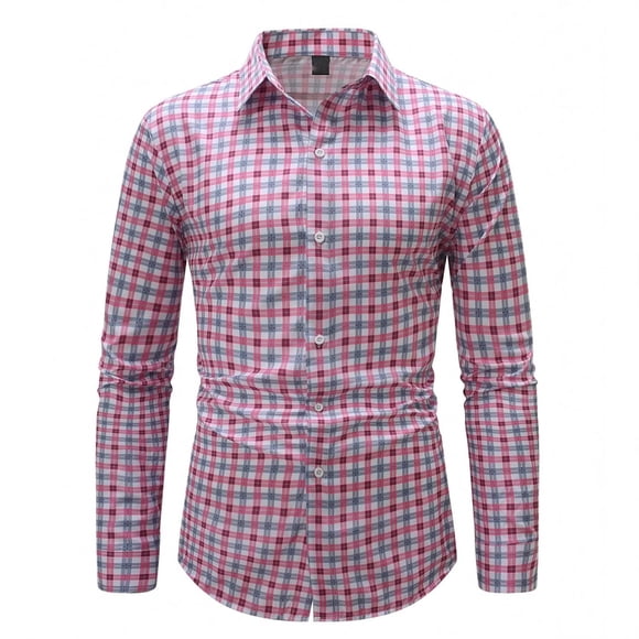 Prime Everyday Wear Men Shirt with Classic Checkered Print for Casual Style and All-Season Comfort
