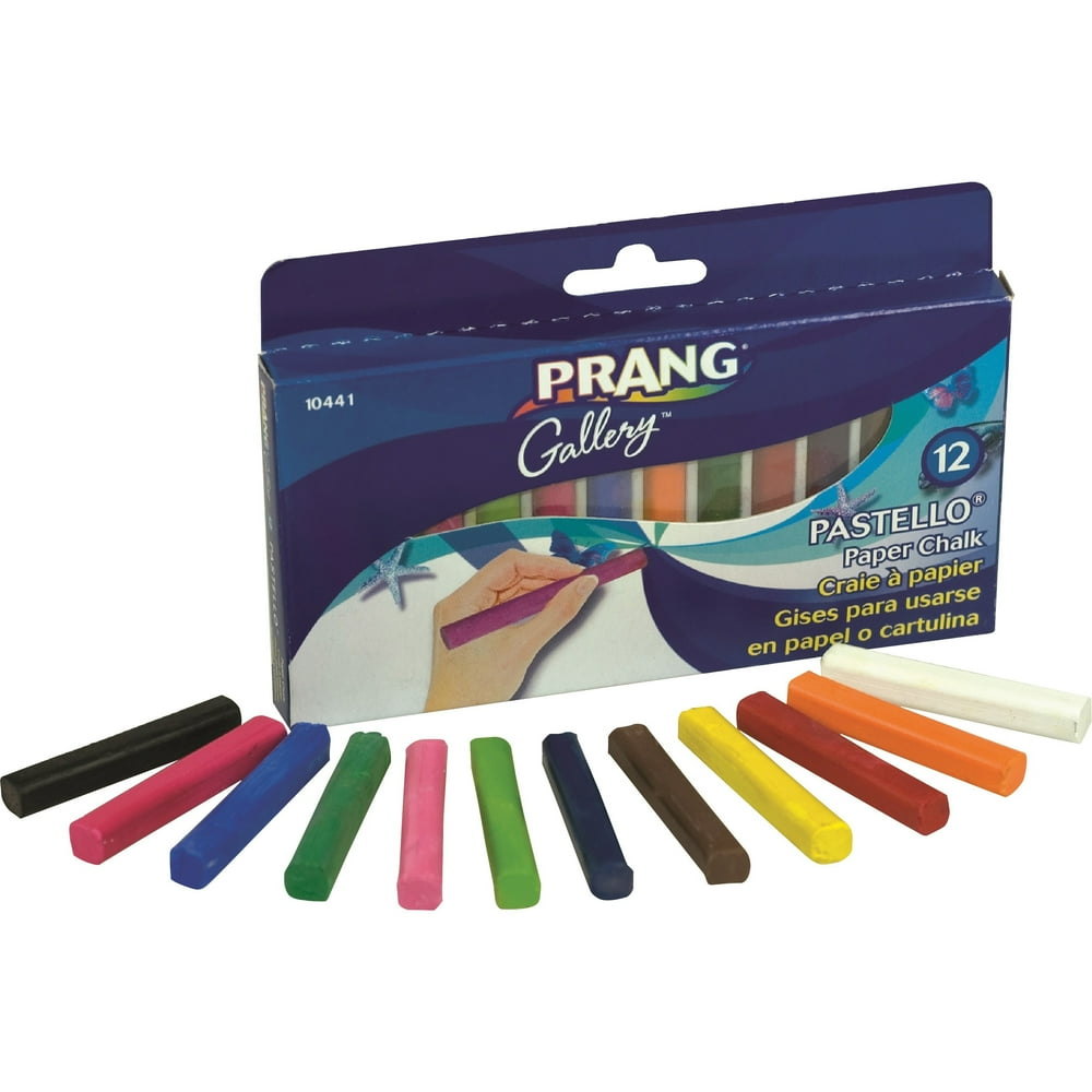 Prang Pastello Colored Paper Chalk, Assorted, 12 / Box (Quantity