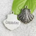 thumbnail image 4 of K-KED 40 pcs tibet silver shell charms 26x25mm B4840, 4 of 4