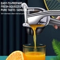 thumbnail image 3 of Cadancy Manual Juicer Lemon Squeezer Heavy Duty Stainless Steel Hand Press Citrus Juicer for Pomegranate Orange Lime Grapefruit Ergonomic Lever Design Easy Extract Kitchen Tools Fruit Extractor, 3 of 9