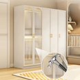 thumbnail image 4 of Clothes Organizer Wardrobe Dressers Chest Drawers Room Garment Wardrobe Cabinet Clothes Szafa Na Ubrania Furniture Bedroom SQC My Lux Decor Round, 4 of 12