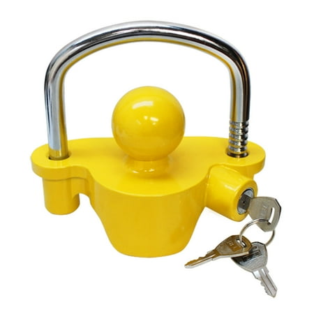 Trailer Coupler Lock  Boat Marine RV Tractor Hitch Theft Protection 3 Keys (Best Way To Lock A Trailer Hitch)