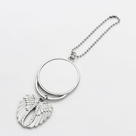 

Heat Transfer Printing Blank Round Pendant European And American Round Angel Wing Car Accessories Pendant Hangs SL1