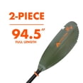 thumbnail image 5 of Ozark Trail Green Fiberglass and Aluminum Fishing Kayak Paddle, 94.5", 5 of 14