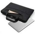 thumbnail image 2 of Laptop Shoulder Bag Compatible With 13-13.3 Inch MacBook Air  MacBook Pro  Notebook Computer  Polyester Sleeve With Back Trolley Belt, 2 of 7