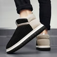 thumbnail image 2 of Men's Slippers Comfortable Thick Sole Warm Footwear for Autumn and Winter Fashionable Couple Design, 2 of 9
