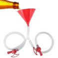 thumbnail image 1 of Embudo de cerveza con válvula, tubo extralargo de 2,5 pies (30 pulgadas) sin torceduras para juegos de beber cerveza, fiestas universitarias, 1 paquete, 1 of 5