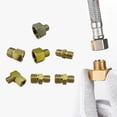 thumbnail image 2 of Multipurpose Copper Gas Fitting – 3/8" Inner Thread to 1/4" Outer Thread Left-Hand Adapter for Propane AppliancesG, 2 of 5