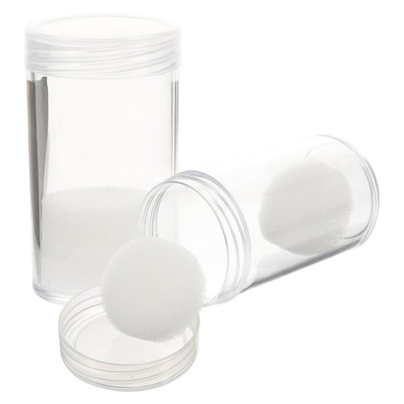 WRISTBIQUE storage tubes Coin Holder Tubes Plastic Prevent Sliding Coin Collection 2Pcs