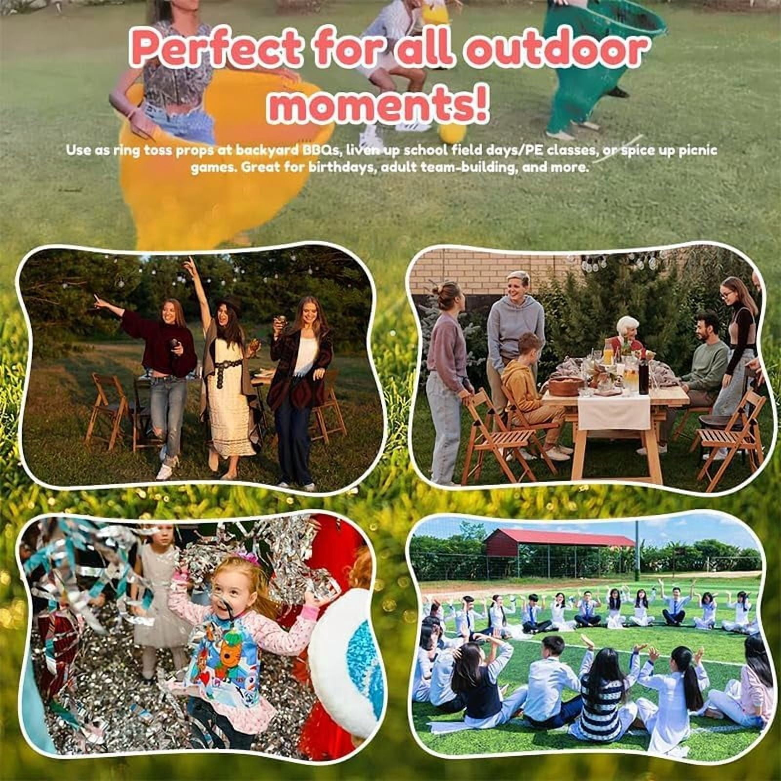 Giant Granny Pants Toss Game Set - Outdoor Party Game with 4 Bouncy Balls & Air Pump | Hilarious Backyard Fun for Adults, Families & Group Events
