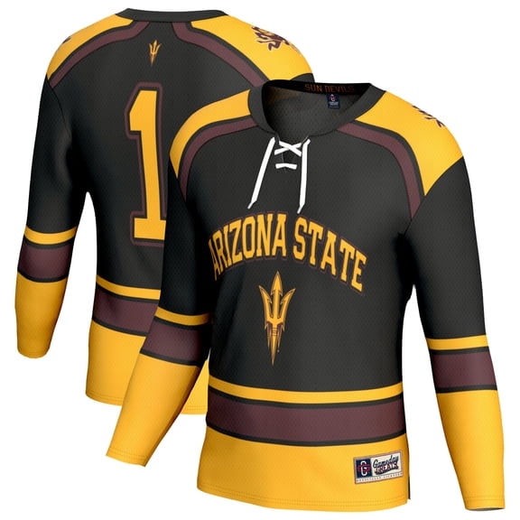 Unisex GameDay Greats Black Arizona State Sun Devils Lightweight Hockey Fashion Jersey