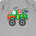 thumbnail image 3 of Inktastic 1st Birthday Truck Baby Romper Coveralls, 3 of 4