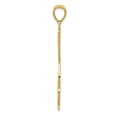 thumbnail image 2 of 14k Yellow Gold Large Guitar Strap Necklace Charm Pendant Musical Instrument, 2 of 8