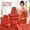 24pcs-Orange, variant on 24pcs Cotton Bathroom Towels Set, Solid Color Cotton Blended Towel, 8 Bath Towels 4 Hand Towels 12 Washcloths, Multi-Color Optional, Soft And Comfortable, Absorbent, Family Set, Suitable for Travel